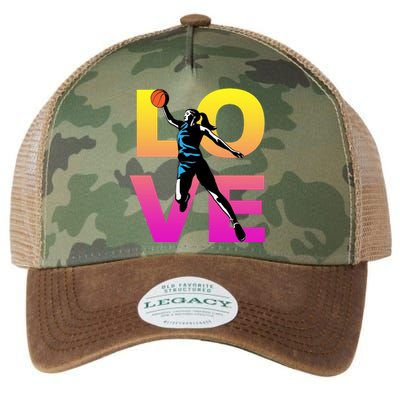 Love Basketball Teen Gift Legacy Tie Dye Trucker Hat