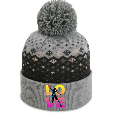 Love Basketball Teen Gift The Baniff Cuffed Pom Beanie