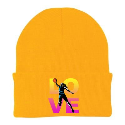 Love Basketball Teen Gift Knit Cap Winter Beanie