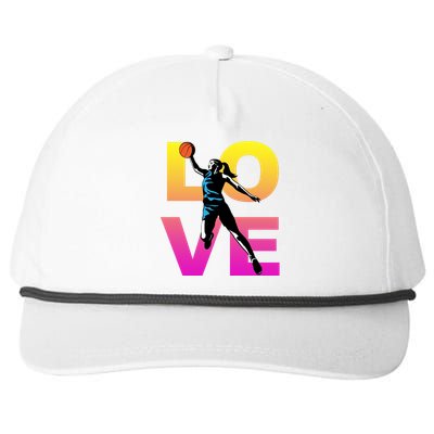 Love Basketball Teen Gift Snapback Five-Panel Rope Hat