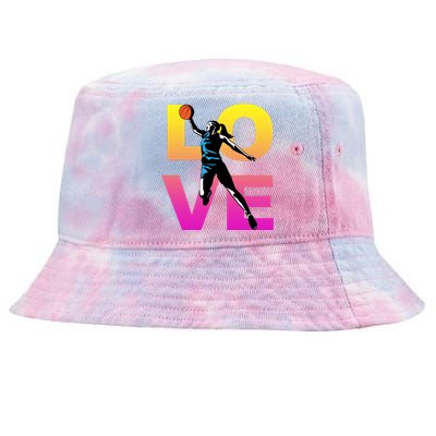 Love Basketball Teen Gift Tie-Dyed Bucket Hat