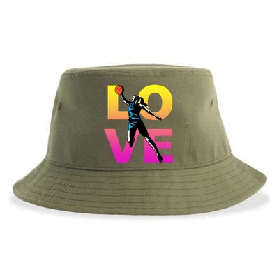 Love Basketball Teen Gift Sustainable Bucket Hat