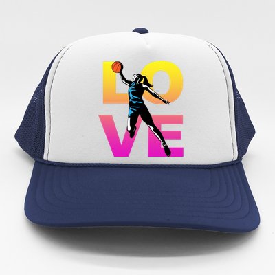 Love Basketball Teen Gift Trucker Hat