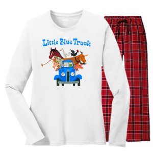 Little Blue Truck Women's Long Sleeve Flannel Pajama Set 