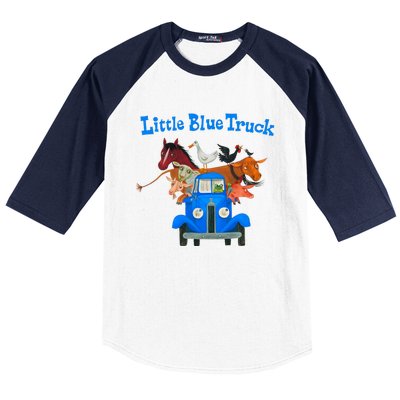 Little Blue Truck Baseball Sleeve Shirt