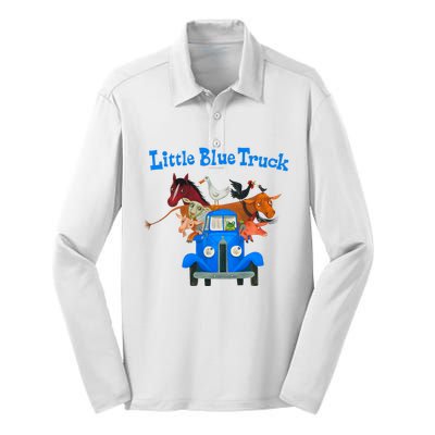 Little Blue Truck Silk Touch Performance Long Sleeve Polo