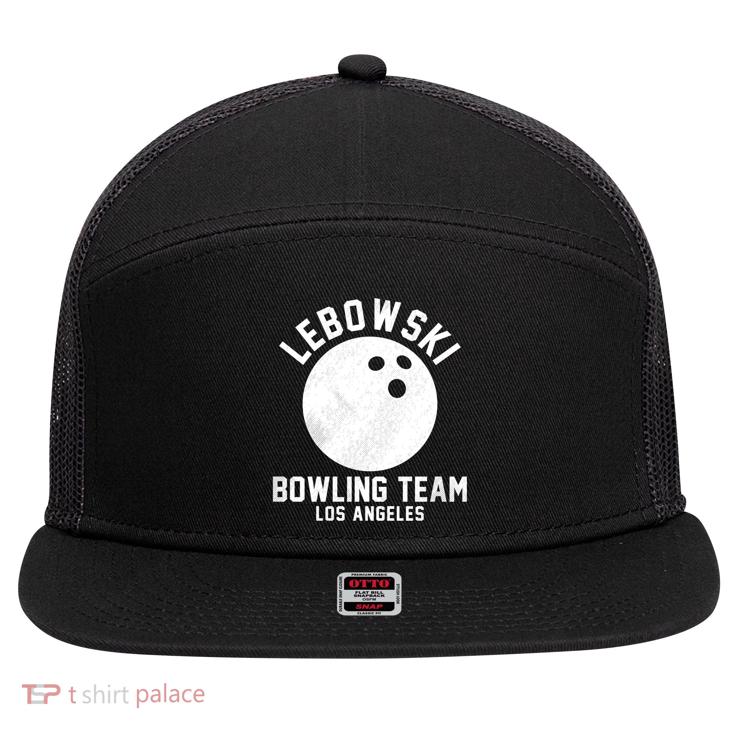Lebowski Bowling Team Los Angeles 7 Panel Mesh Trucker Snapback Hat