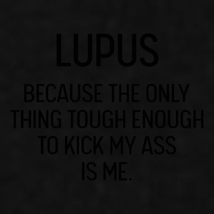Lupus Becasue The Only Thing Tough Enough To Kick My Ass Is Me Ladies PosiCharge Tri-Blend Wicking Tank