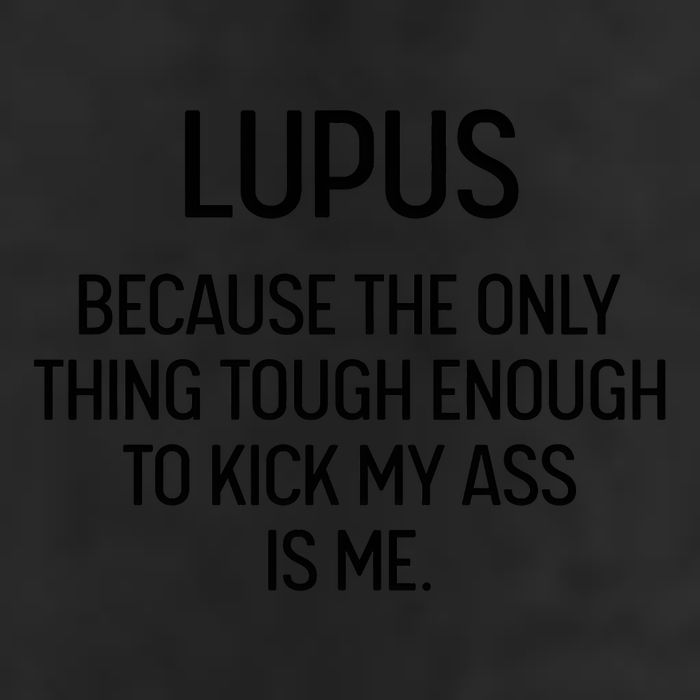 Lupus Becasue The Only Thing Tough Enough To Kick My Ass Is Me 7 Panel Mesh Trucker Snapback Hat