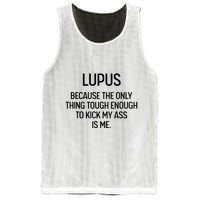 Lupus Becasue The Only Thing Tough Enough To Kick My Ass Is Me Mesh Reversible Basketball Jersey Tank