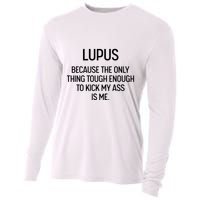 Lupus Becasue The Only Thing Tough Enough To Kick My Ass Is Me Cooling Performance Long Sleeve Crew