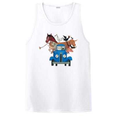 Little Blue Truck And Farm Animals Illustration PosiCharge Competitor Tank