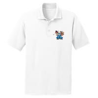 Little Blue Truck And Farm Animals Illustration PosiCharge RacerMesh Polo