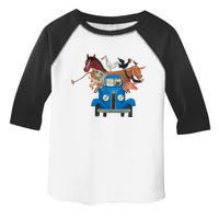 Little Blue Truck And Farm Animals Illustration Toddler Fine Jersey T-Shirt