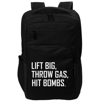 Lift Big Throw Gas Hit Bombs Impact Tech Backpack