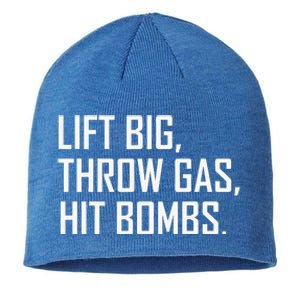 Lift Big Throw Gas Hit Bombs Sustainable Beanie