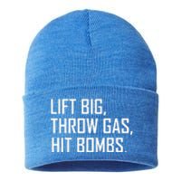 Lift Big Throw Gas Hit Bombs Sustainable Knit Beanie