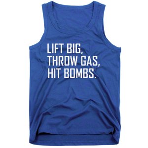 Lift Big Throw Gas Hit Bombs Tank Top