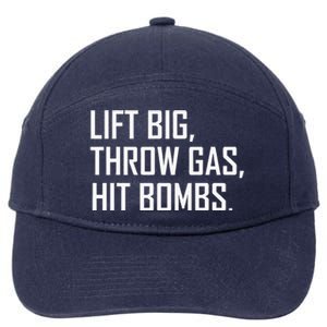 Lift Big Throw Gas Hit Bombs 7-Panel Snapback Hat