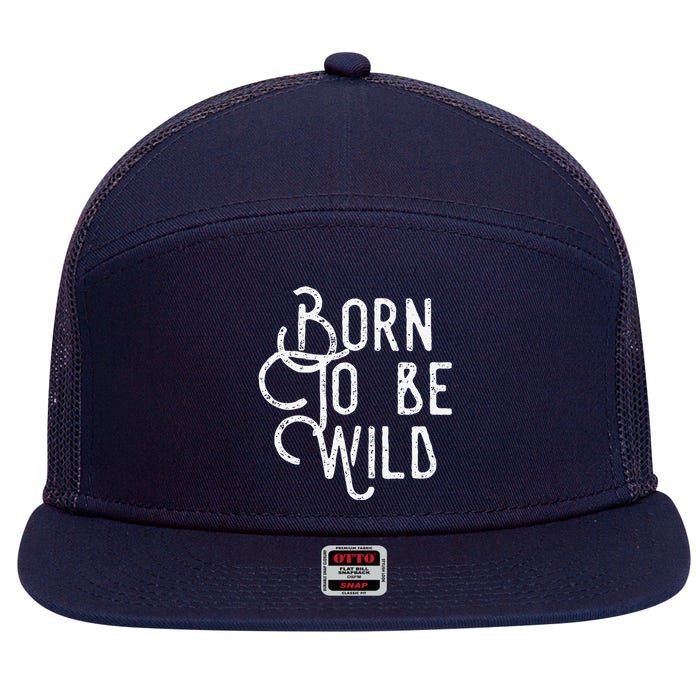 Lyriclyfe Born To Be Wild 7 Panel Mesh Trucker Snapback Hat