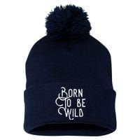 Lyriclyfe Born To Be Wild Pom Pom 12in Knit Beanie