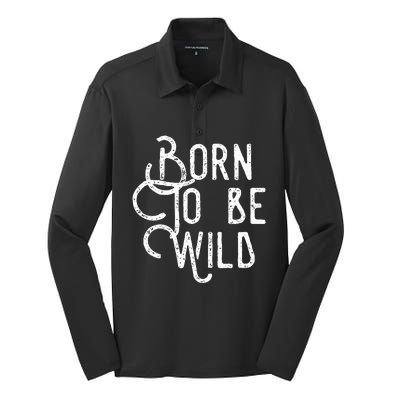 Lyriclyfe Born To Be Wild Silk Touch Performance Long Sleeve Polo