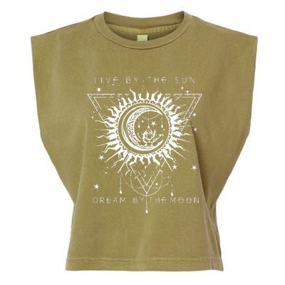 Live By The Sun Dream By The Moon Garment-Dyed Women's Muscle Tee