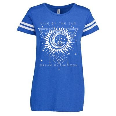 Live By The Sun Dream By The Moon Enza Ladies Jersey Football T-Shirt