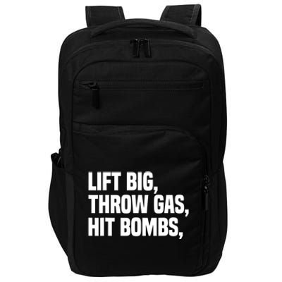 Lift Big Throw Gas Hit Bombs Impact Tech Backpack