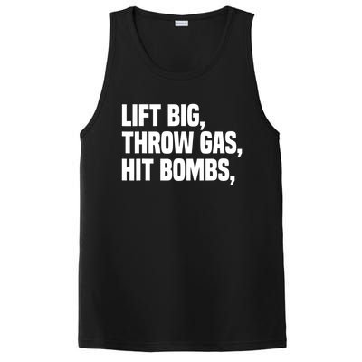 Lift Big Throw Gas Hit Bombs PosiCharge Competitor Tank