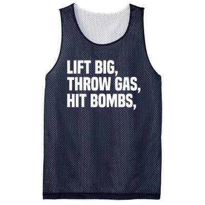 Lift Big Throw Gas Hit Bombs Mesh Reversible Basketball Jersey Tank