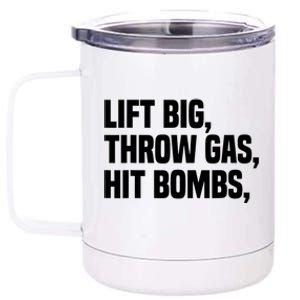 Lift Big Throw Gas Hit Bombs 12 oz Stainless Steel Tumbler Cup