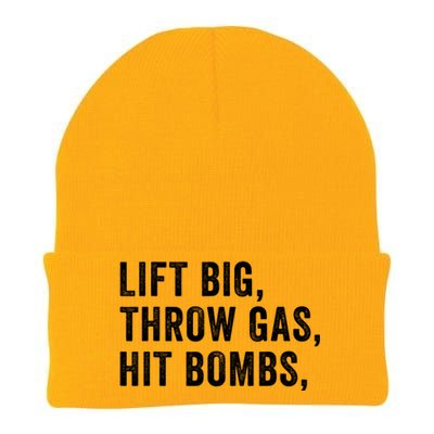 Lift Big Throw Gas Hit Bombs Knit Cap Winter Beanie