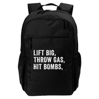 Lift Big Throw Gas Hit Bombs Daily Commute Backpack