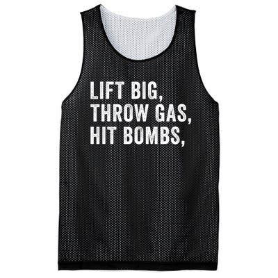 Lift Big Throw Gas Hit Bombs Mesh Reversible Basketball Jersey Tank