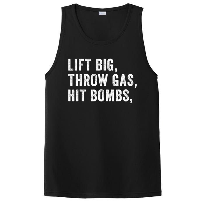 Lift Big Throw Gas Hit Bombs PosiCharge Competitor Tank