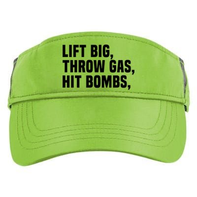 Lift Big Throw Gas Hit Bombs Adult Drive Performance Visor