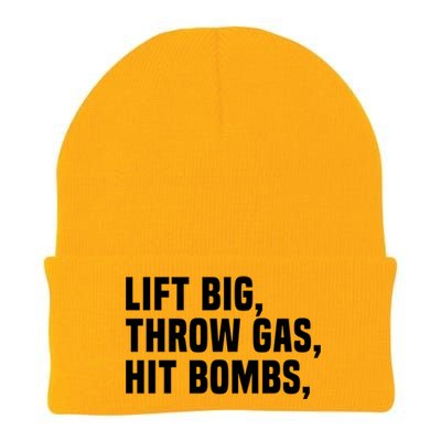 Lift Big Throw Gas Hit Bombs Knit Cap Winter Beanie