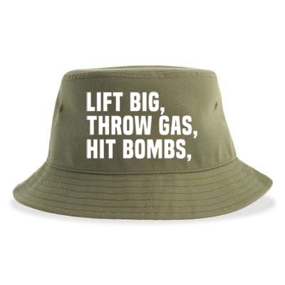 Lift Big Throw Gas Hit Bombs Sustainable Bucket Hat