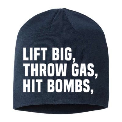 Lift Big Throw Gas Hit Bombs Sustainable Beanie