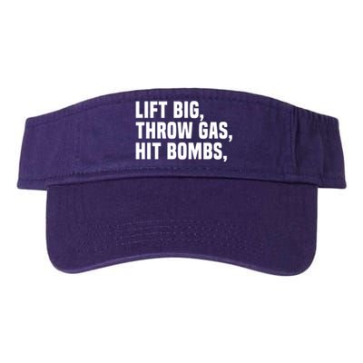 Lift Big Throw Gas Hit Bombs Valucap Bio-Washed Visor