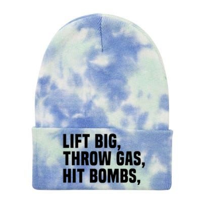 Lift Big Throw Gas Hit Bombs Tie Dye 12in Knit Beanie