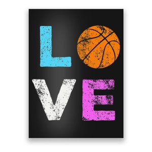 Love Basketball Team Fan Gift Poster