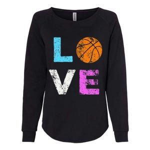 Love Basketball Team Fan Gift Womens California Wash Sweatshirt