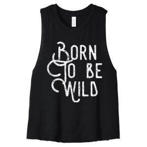 Lyriclyfe Born To Be Wild Women's Racerback Cropped Tank