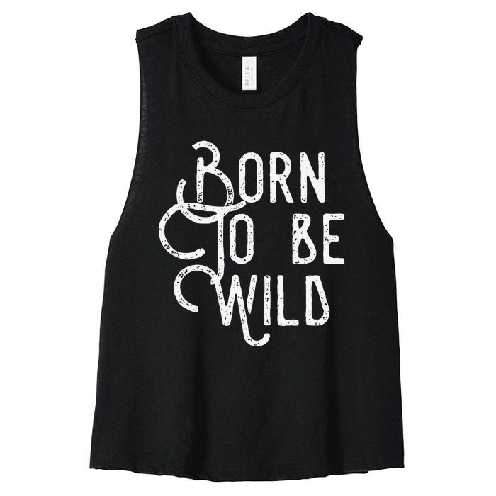 Lyriclyfe Born To Be Wild Women's Racerback Cropped Tank