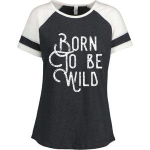 Lyriclyfe Born To Be Wild Enza Ladies Jersey Colorblock Tee