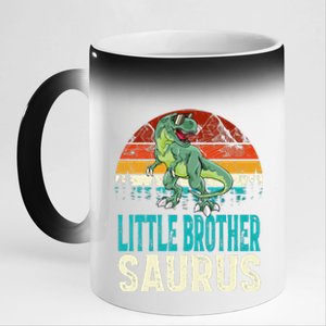 Little Brothersaurus T Rex Dinosaur Little Brother Saurus 11oz Black Color Changing Mug