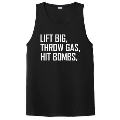 Lift Big Throw Gas Hit Bombs PosiCharge Competitor Tank