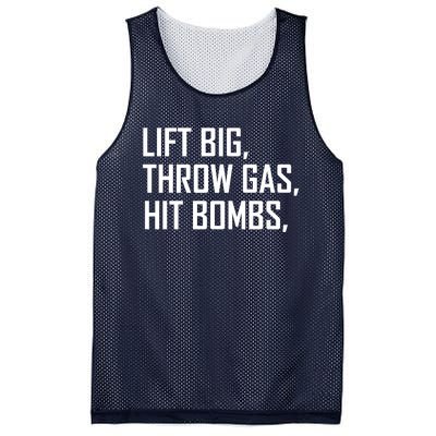 Lift Big Throw Gas Hit Bombs Mesh Reversible Basketball Jersey Tank